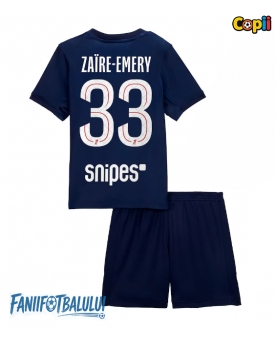 Paris Saint-Germain Warren Zaire-Emery #33 Echipament de Fotbal Replică 2025-26 Copii Acasa (+ Șorturi)